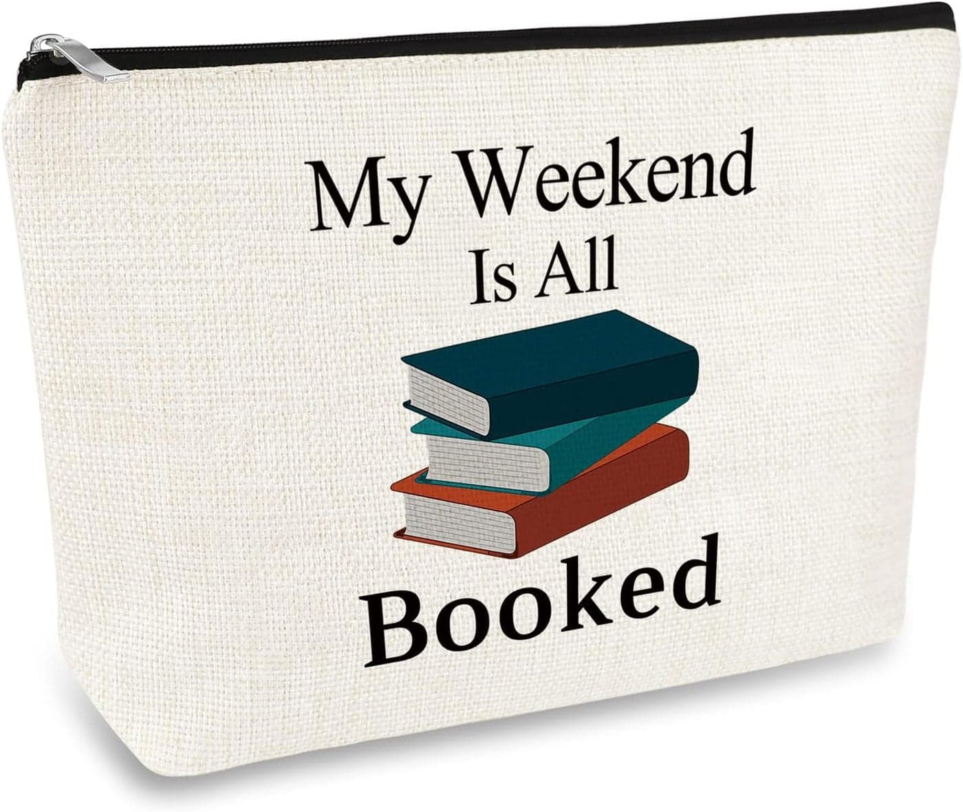 Book Lover Gifts Makeup Bag Reading Book Club Gift Bibliophile Gifts Book Worm Gift Bookish Gifts Librarian Gifts Christmas Birthday Gifts for Book Lover Friends Teacher Student Travel Cosmetic Bag