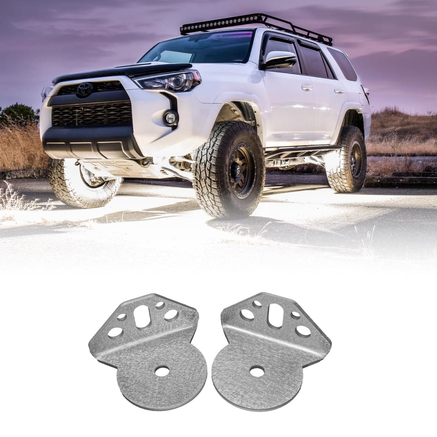 Rock Light Mount Compatible with KC Hilites Cyclone Sold in Pairs Quick Easy Installation NonMagnetic Light and Harness NOT Included Made in The USA Rago Fabrication