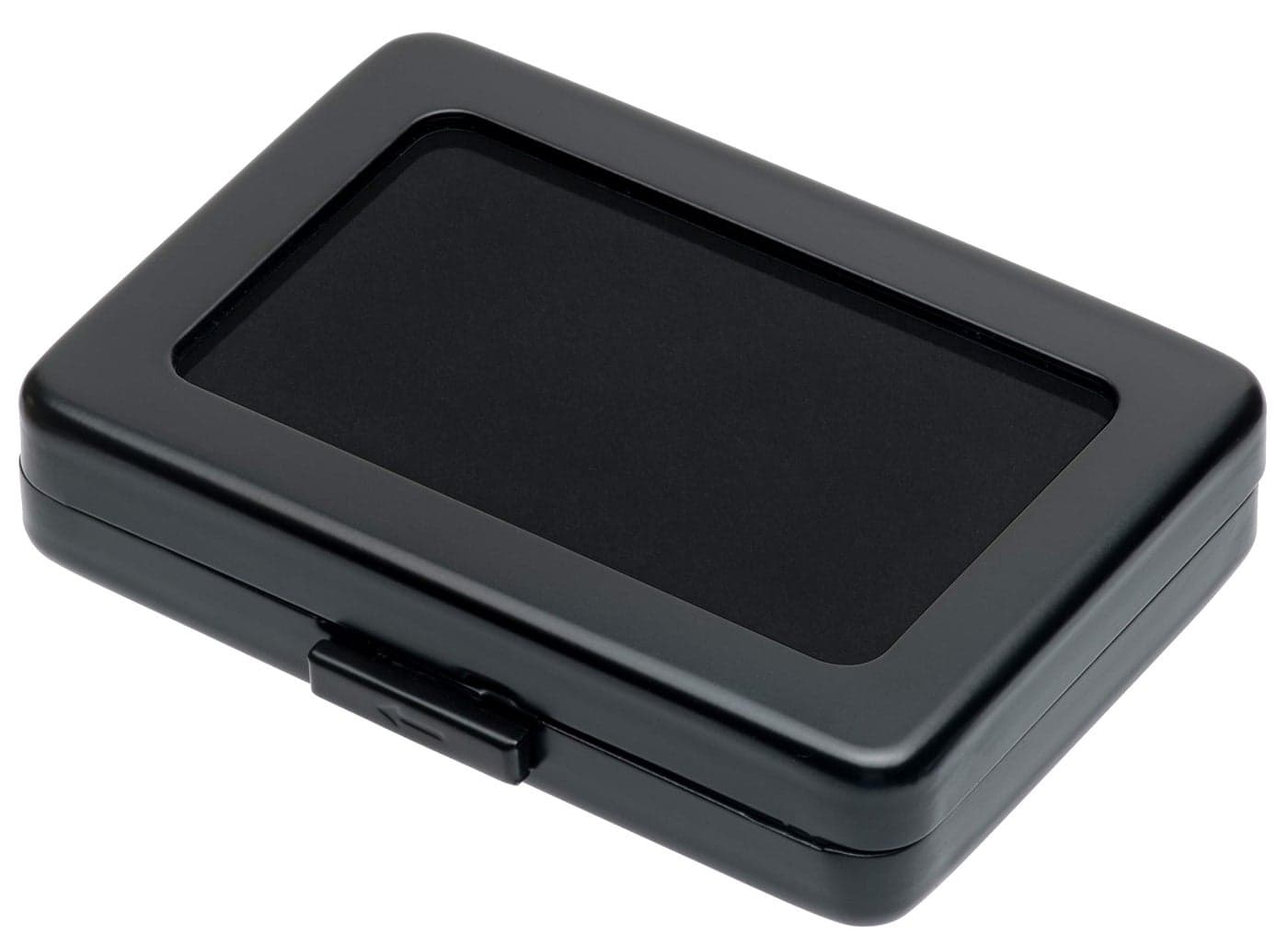 Giftop Glass Top Loose Diamond or Gemstone Display Box Case Holder Show Container Metal Black Large Rectangle