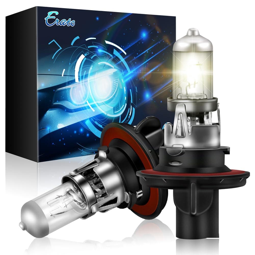 Erato H139008 Halogen Headlight Bulb 12V 55W60W Fog Lights 4300K Warm White Replacement Headlamp 2 Packs