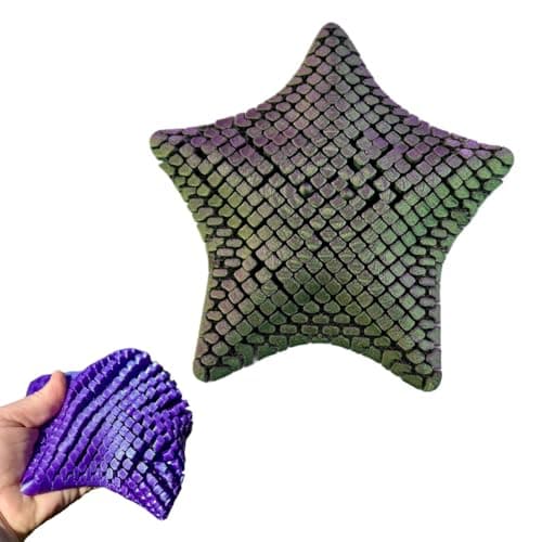 Cute Articulating Squishy Starfish 3D Printed flexibat Fidget Desk Starfish Toy Fun Desk DecorUnique Flexible Starfish Gift