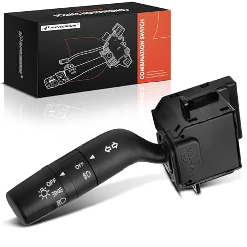A-Premium Turn Signal Switch, Headlight Dimmer, Parking/Fog Light Multifunction Switch Lever Compatible with Mazda 3 2010-2013, 5 2014-2015