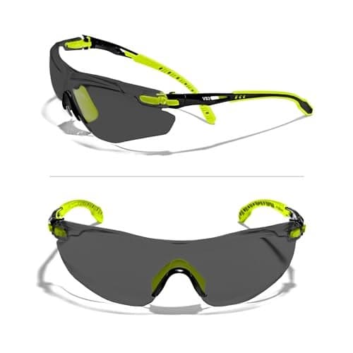 OPTIFENSE™ VS3 Anti Fog, Premium CLEAR/TINTED Safety Glasses, ANSI Z87+, (Safety Yellow Frame, Tinted Lens)
