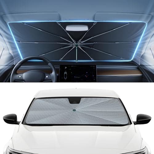 Autorder Windshield Sun Shade Umbrella for 20182022 Honda Accord AccessoriesUpgraded Ice Crystal MaterialEasy Setup Umbrella Sunshade for Car Windshield100 Sun Blocking