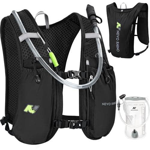 N NEVO RHINO Running Vest,Hydration Vest 5L with 1.5L Water Bladder,Lightweight Hydration Pack Water Backpack for Hiking Race