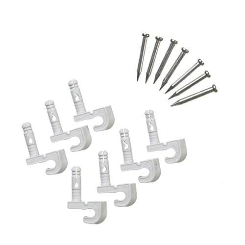 ClosetMaid 56610 Pre-Loaded Wall Clips , White 7-Pack