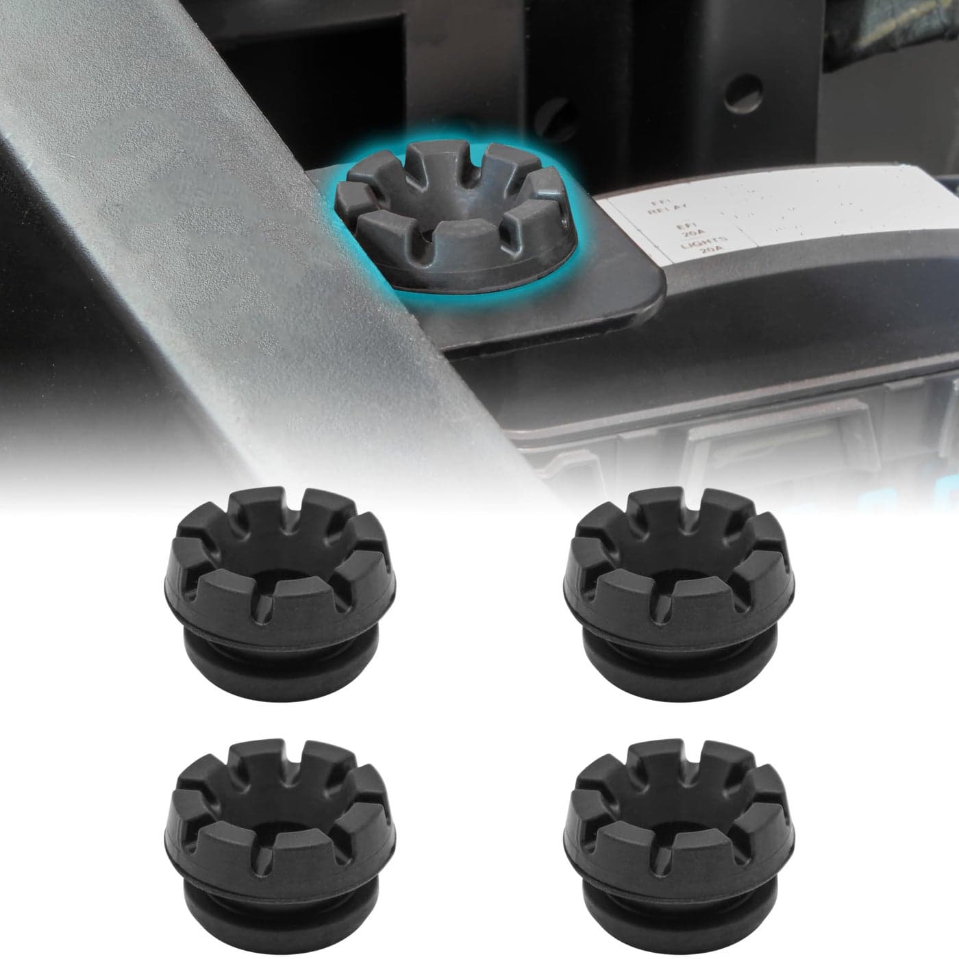 UTVSXPERT Seat Grommet Kit for Polaris Ranger Black Rear Cab Seat Grommet Kit for Polaris ACE RZR Sportsman Crew 500 700 800 XP 4x4 Accessories 4PCS Replace 5412507