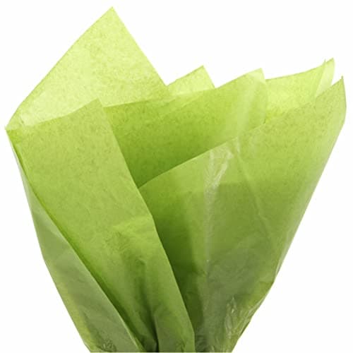 PMLAND Gift Wrapping Tissue Paper Vibrant Lime Green Color Large 26 x 20 Inches 60 Sheets