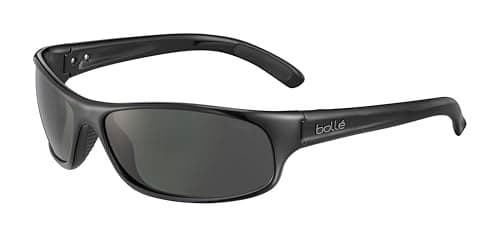 Bolle Anaconda Sunglasses, Shiny Black, Polarized TNS oleo AF, large