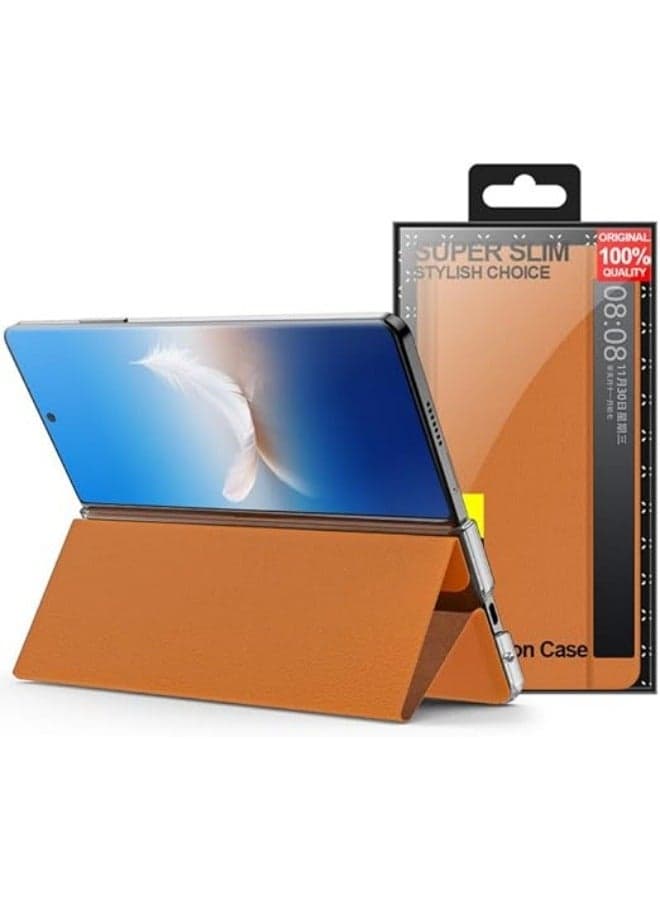 Compatible with Honor Magic V3 Case Wake Up Sleeping Flip Cover for Magic V3 Fold Case Smart Touch View Window with Kickstand