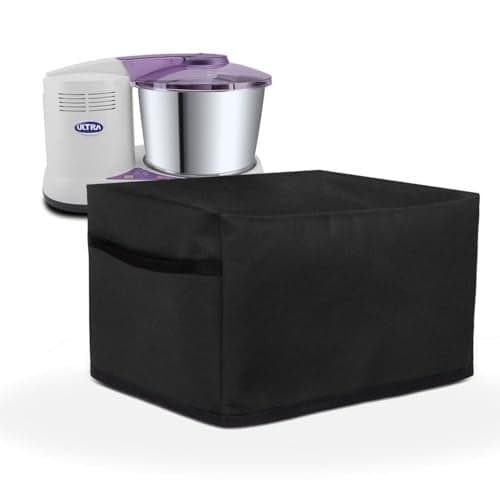 Crasome Dust Proof Water Resistant Kitchen Wet Grinder Cover for 2 Litre Table Top Ultra Perfect S | Ultra Perfect Plus - Black