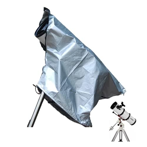 JC Telescope Cover 420D Silver Outdoor Scope Cover Waterproof DSLR Camera Rain Covers Rain Resistant Patio Telescope Covers Dustproof UV Resistant