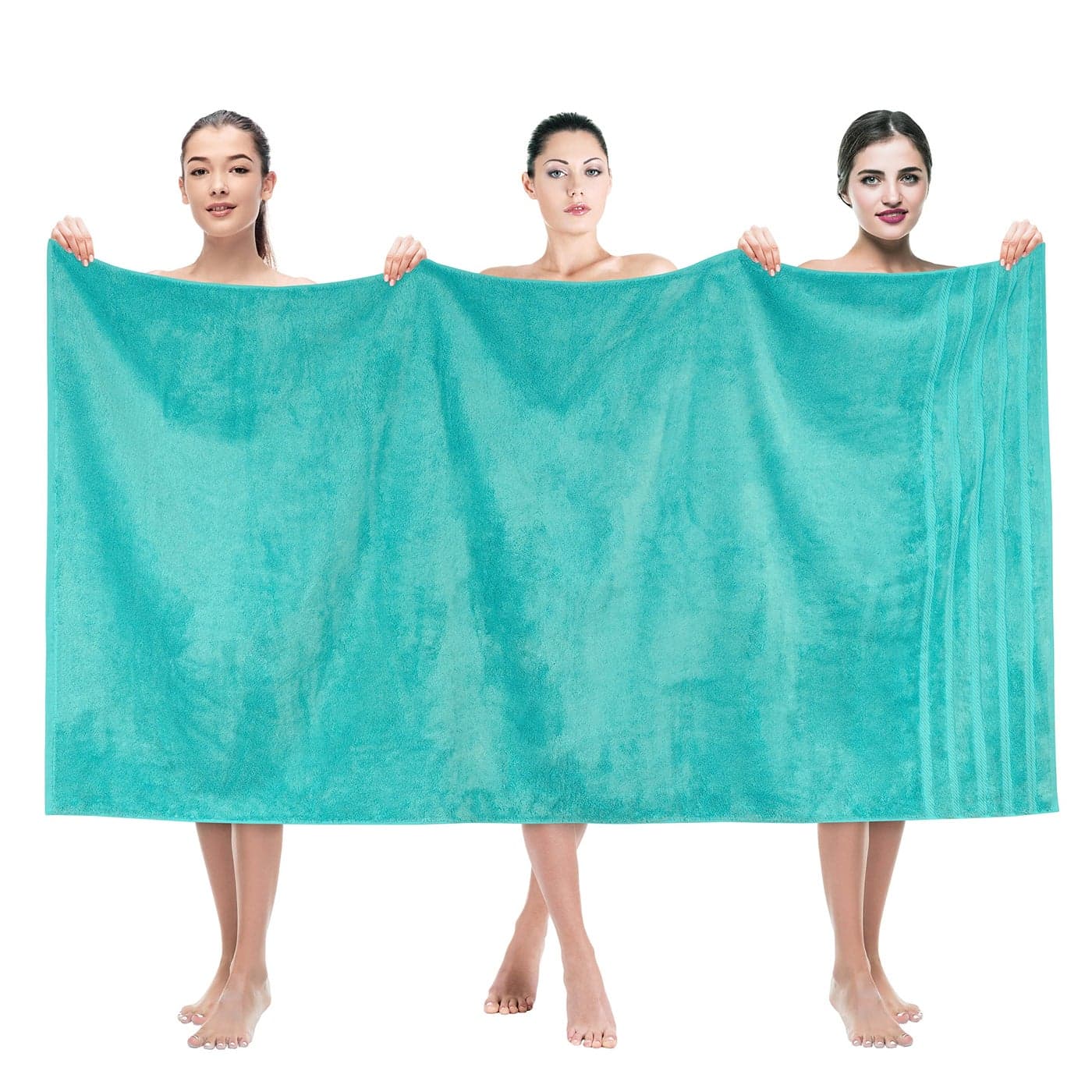 American Soft Linen 35x70 Jumbo Large Bath Towels 600 GSM 100 Cotton Turkish Bath Sheet Oversized Luxury Bath Towels for Bathroom Beach and Pool Turquoise