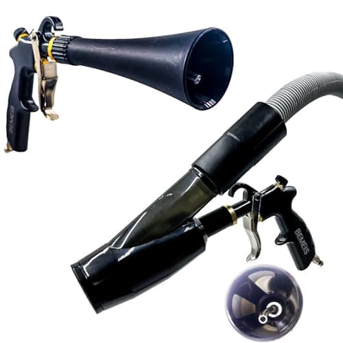 BEMEIS Air Blow Gun vacunm Gun with Brass Adjustable Air Flow NozzleCleaning Gun Quickly Blasts Dirt and Dust from Surface Works with Air CompressorUpgrade Aluminium Rotate Tube 2IN1