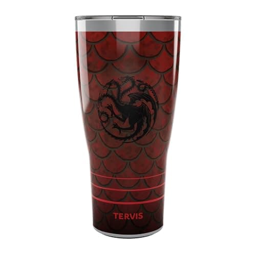 Tervis Traveler Game of Thrones House of the Dragon Scale Up Triple Insulated Tumbler Travel Cup Keeps Drinks Cold Hot 30oz Stainless Steel
