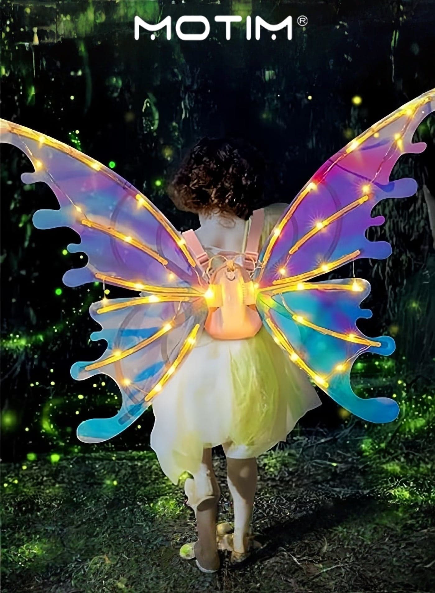 Light Up Fairy Wings DIY Elf Wings Costume Accessory for Women Fairy Accessories for Women Kid Girl