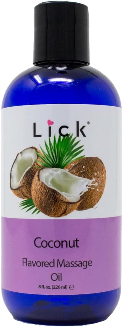 Lick Coconut Escape Massage Oil Nourishing NonSticky Vegan Perfect for Relaxation 8 oz