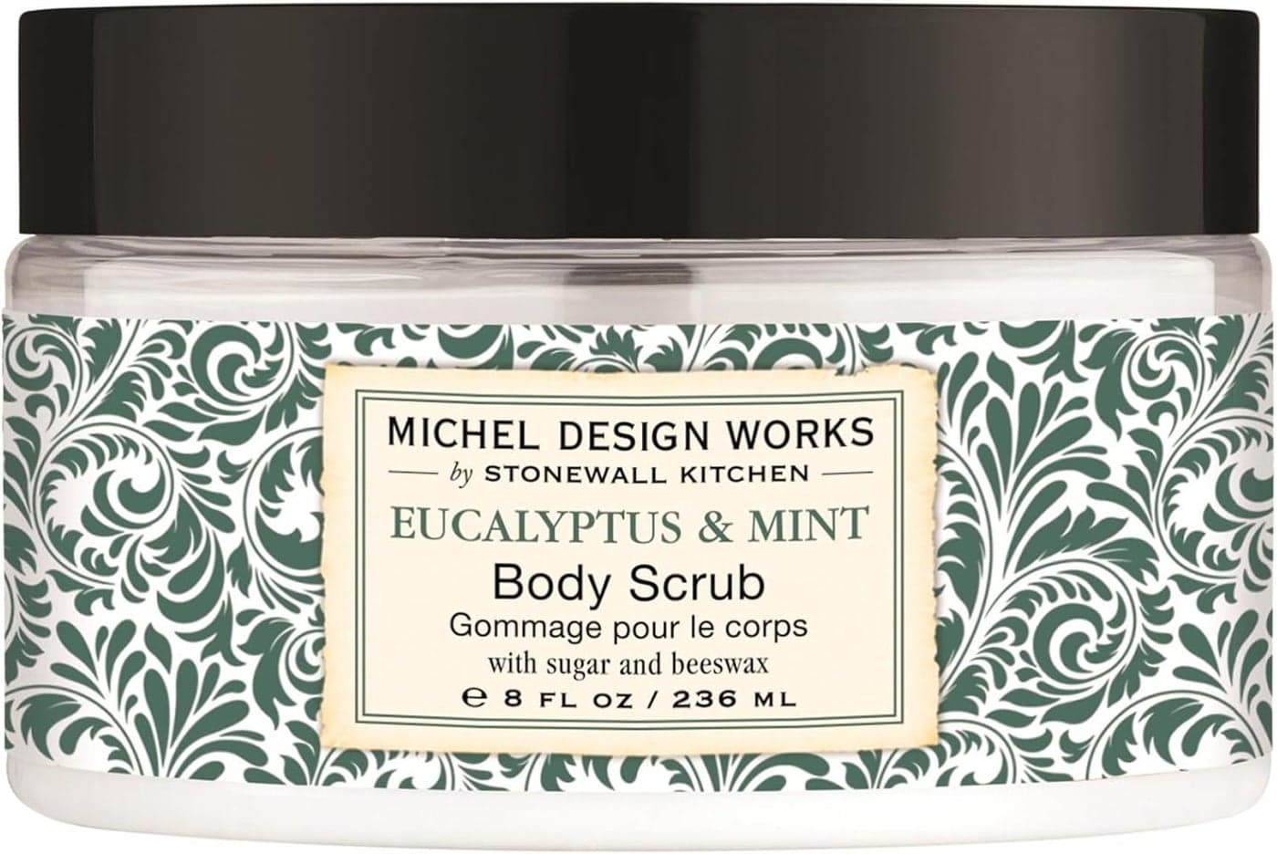 Michel Design Works Body Scrub Skin Exfoliating Sugar Scrubber Eucalyptus Mint 236ml