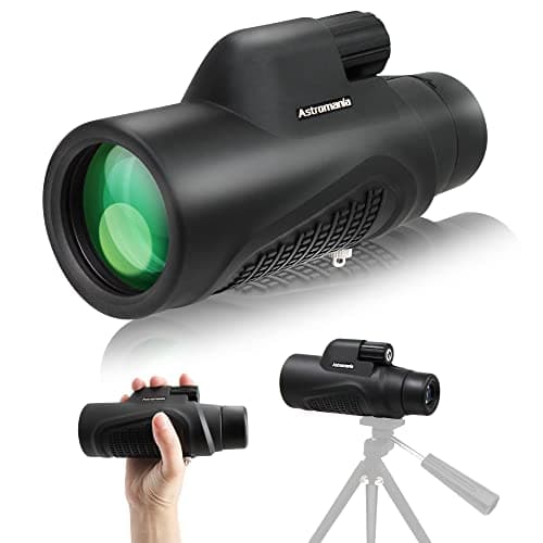Astromania Monocular Telescope 10x42 HD K9 Prism - High Power & Compact, Waterproof, Fogproof, Shockproof for Birdwatching, Camping, Wildlife - Multi-Coated Optics, Rubber Armor & Non-Slip Grip