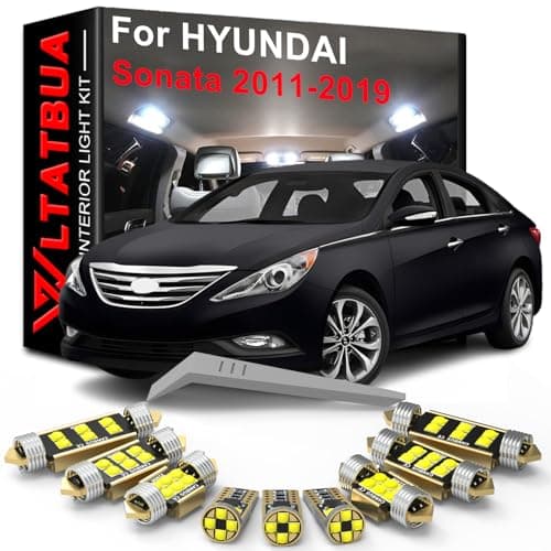 WLTATBUA LED Interior Light Kit Package Replacement for HYUNDAI Sonata YF 2011 2012 2013 2014 2015 2016 2017 2018 2019, Super Bright 6000K White