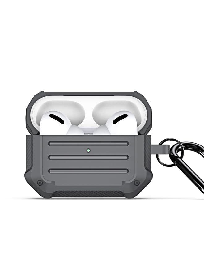 Case Cover For AirPods Pro DUX DUCIS PECE Series Earbuds Box Protective Case Grey