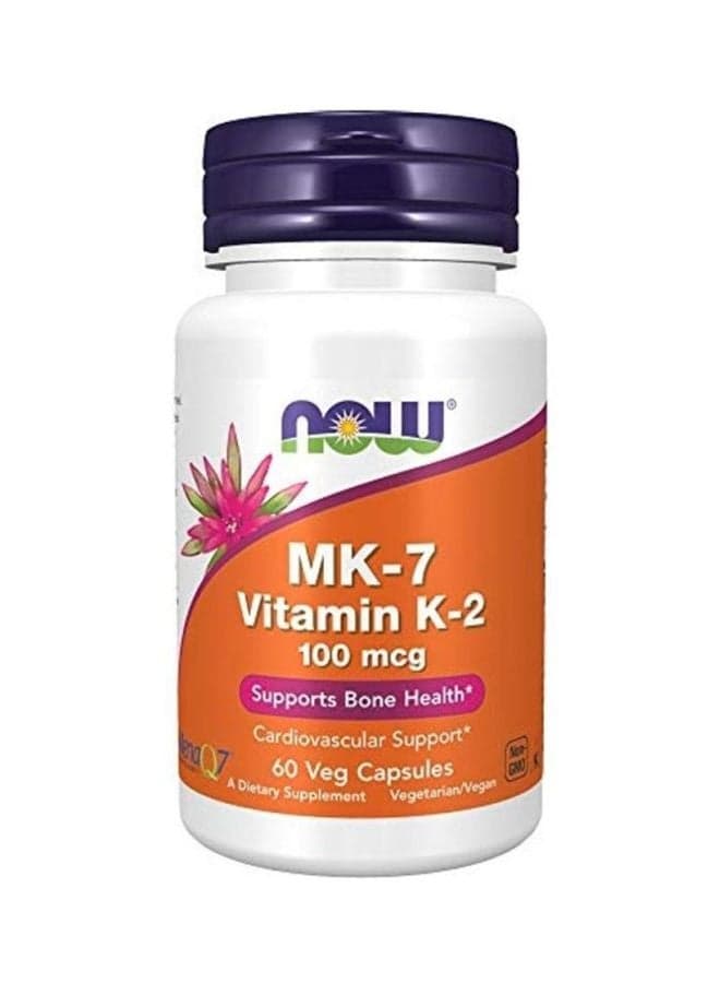 Mk-7 Vitamin K-2 100 Mcg Dietary Supplement - 60 Capsule