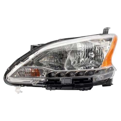 TRQ Driver Side Headlight Assembly Compatible with 2013-2015 Nissan Sentra NI2502216