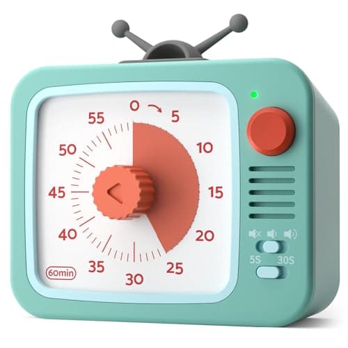 LIORQUE Visual Timer for Kids with Pause Function 60Minute Countdown Timers for Classroom Office Kitchen with Silent Operation Kids Timer for Teaching