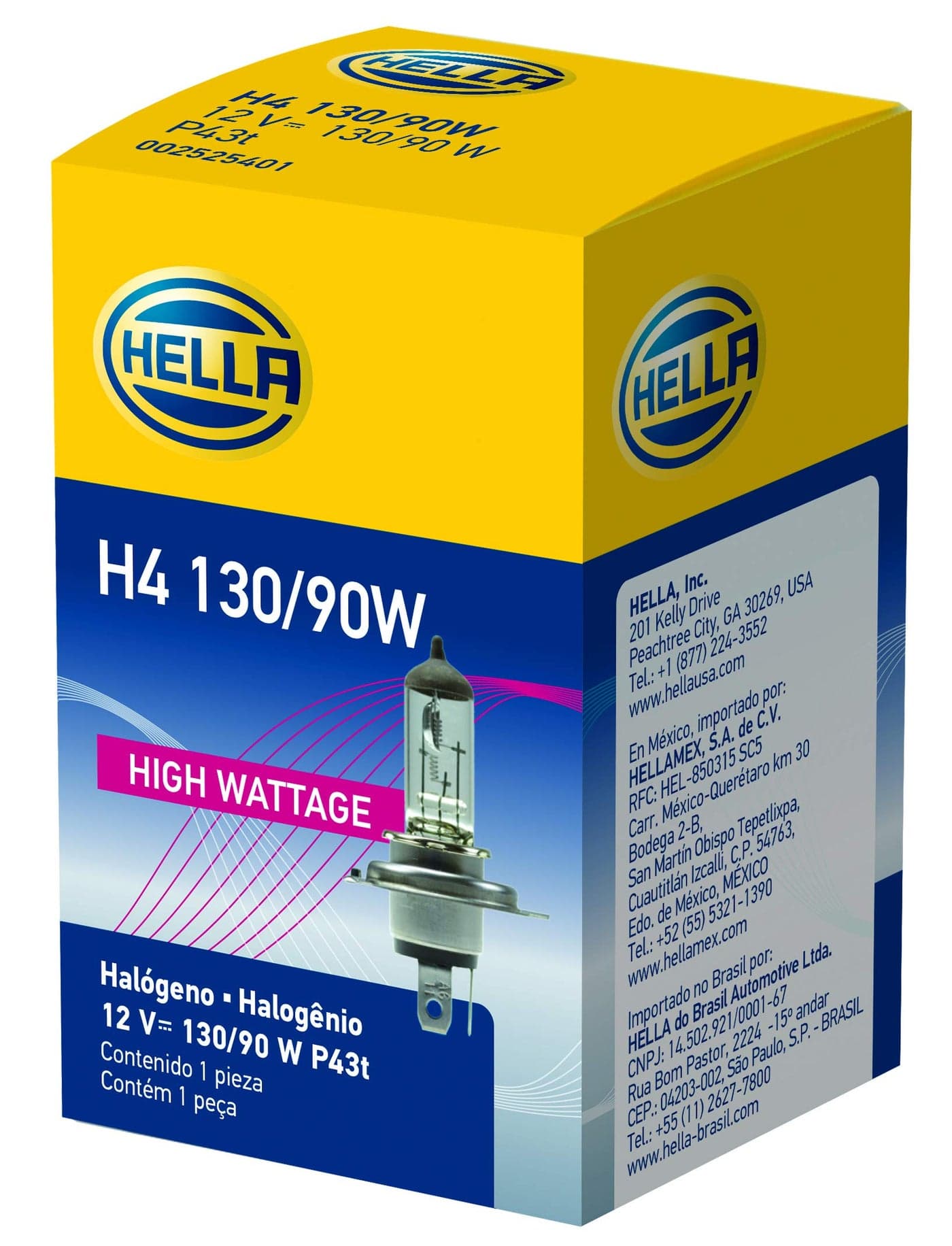 HELLA H4 13090W High Wattage Bulb 12V
