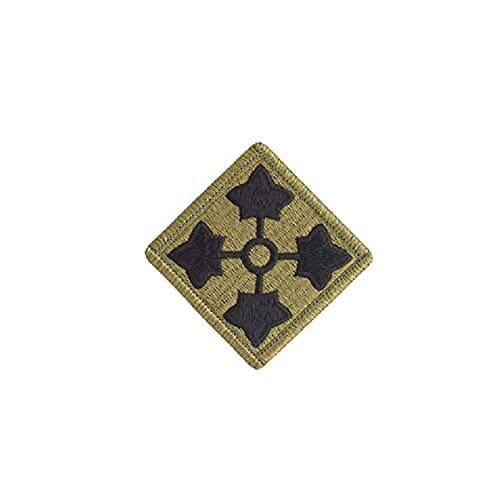 4th Infantry Division OCP Patch with Hook Fastener (Each)