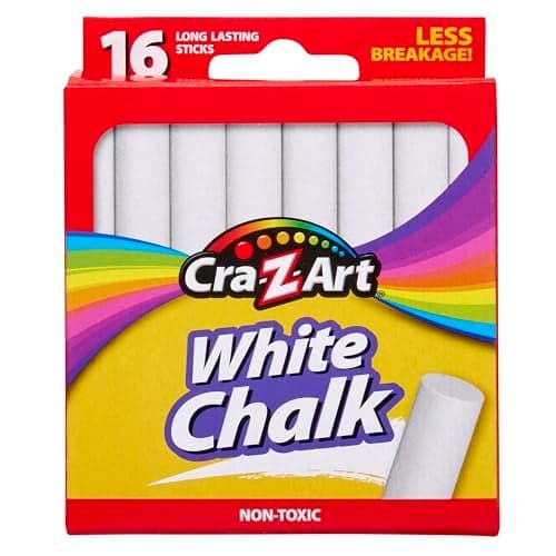 CraZart White Chalk 16 Count 1080048