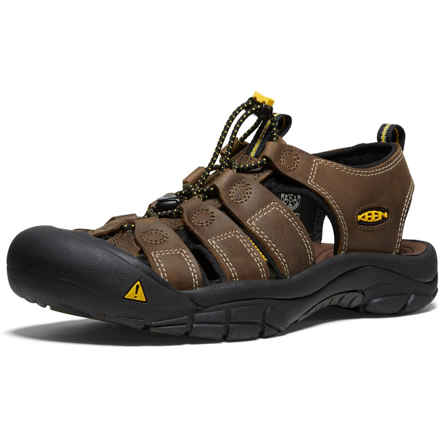 KEEN Mens Newport Closed Toe Leather Sandals BisonBison 95