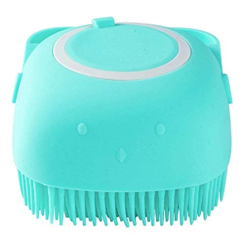KolorFish Silicone Massage Bath Brush, Exfoliating Shower Brush With Soap Dispenser, Multi-function Gel Bath Brush Body Cleaning Pore Exfoliator (Green)