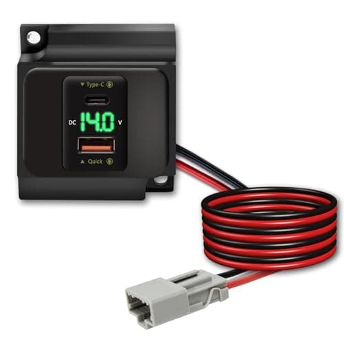 Clock Substitute with Voltmeter and USB Fast Charger for 19972001 Honda CRV MultiFunction 3in1 Black1