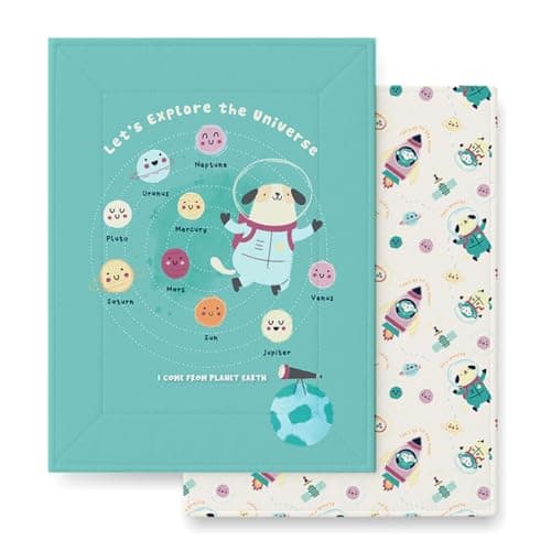 Tidy Sleep Baby Changing Mat – Waterproof, Foldable, Padded Diaper Changing Sheets for Newborns & Infants – Pack of 2, Our Mission (65 cm x 45 cm)