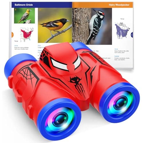 JovialToyz Binoculars for Kids Ages 38 Boy Binoculars Toys with Compass Bird Watching Manual Christmas Birthday Gifts for 3 4 5 6 7 8 Year Old Boys Girls Age 46 68 Toddler Outdoor Camping Toys