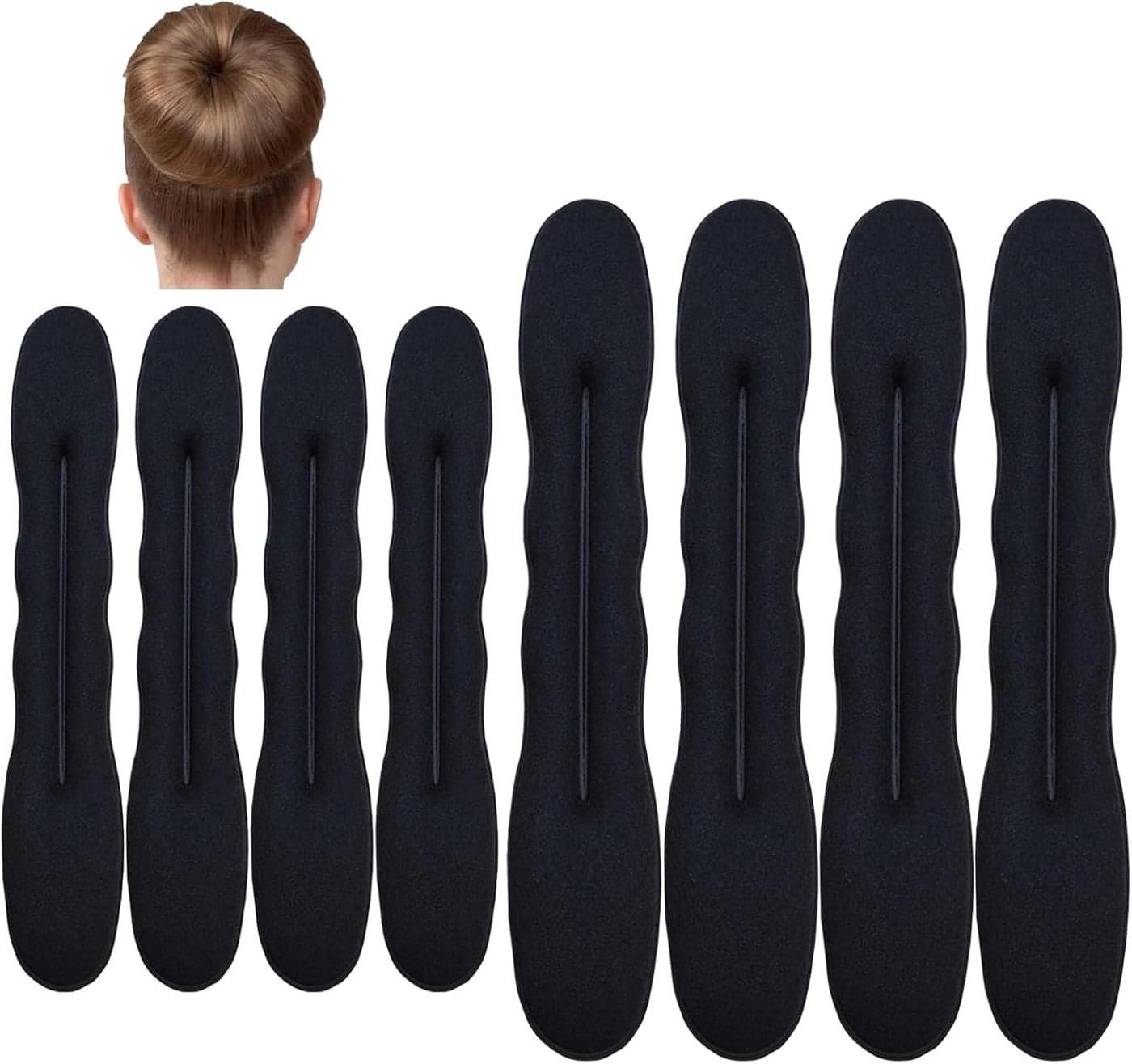 8Pack Bun Maker Set Magic Foam Twister Lazy Hairpin Tool for Effortless Updos Perfect Shapers Accessories for Girls and Women Gift for Stylish Hair