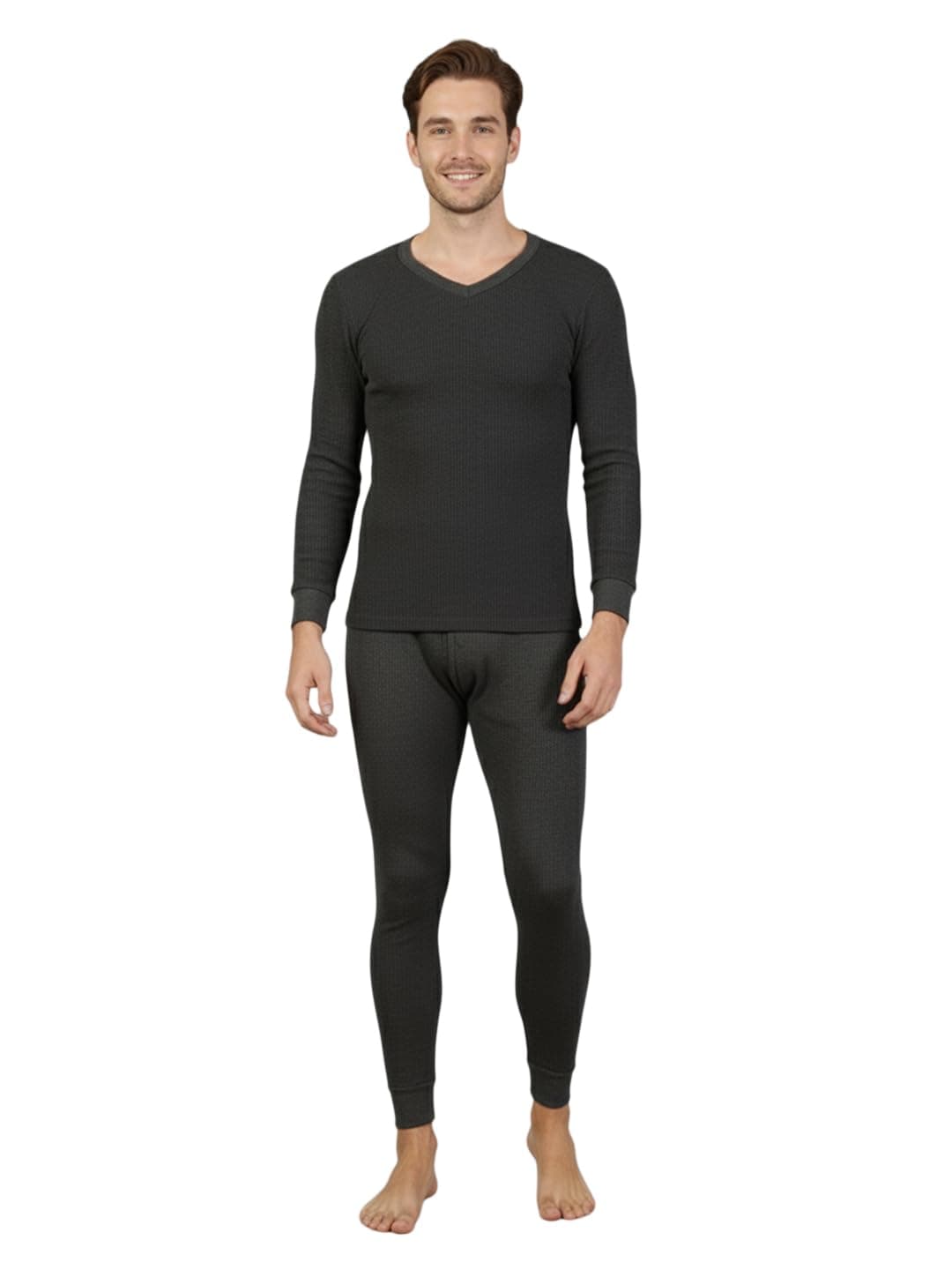 Lux Cozi HEATEK Men's Full Sleeve Thermel Set_HEATEK_555_FSV_TRO_BM_100_Set
