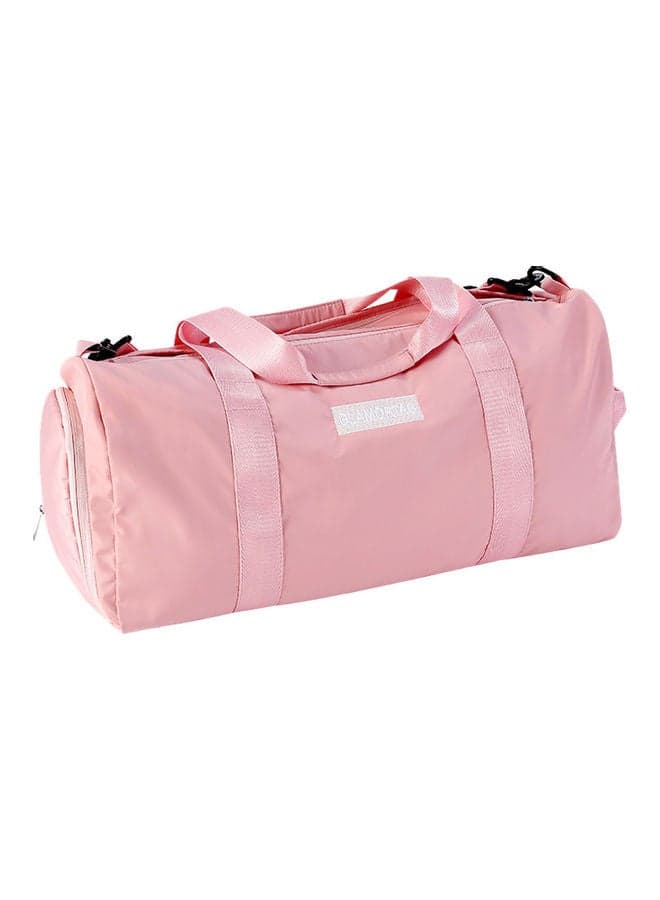 Dry Wet Separated Sport Gym Duffle Bag Pink