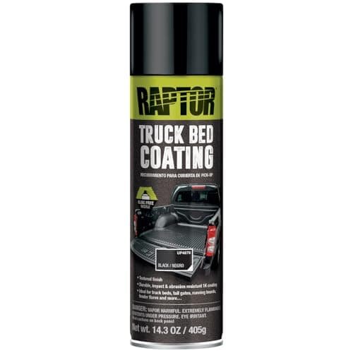 Raptor Truck Bed Coating 1K Aerosol SprayOn Truck Bed Liner Durable WeatherResistant Protective Coating Textured Finish Black 143 OZ