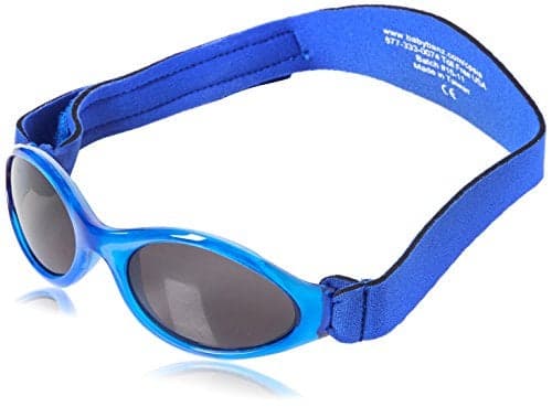 Banz Bubzee Baby Sunglasses, 0-24 Months – Ocean Blue – 100% UV Eye Protection, Sun Glare Reduction, Shatterproof Lenses, Size Adjustable, Secure Fit
