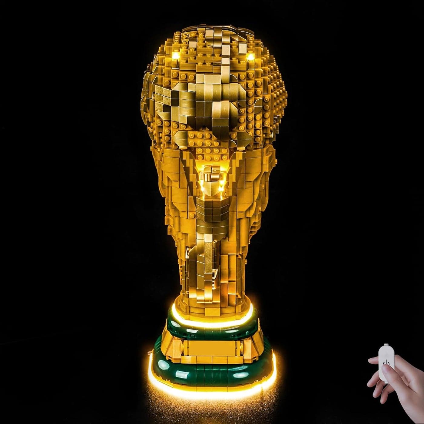 Hilighting Upgraded LED Light Kit for LEGO FIFA World Cup Trophy Building Set