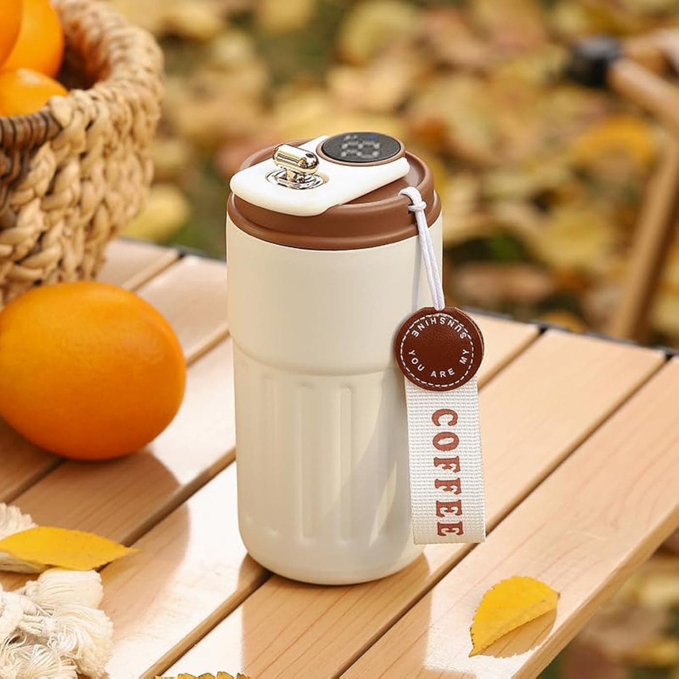 Deoxys Coffee CupInsulated Travel Coffee Mug Spill Proof Leak Proof Pobtable to Go Camping Stainless Steel Coffee Tumbler Reusable Coffee Cups with Lids Thermos for Hot and Cold Drink