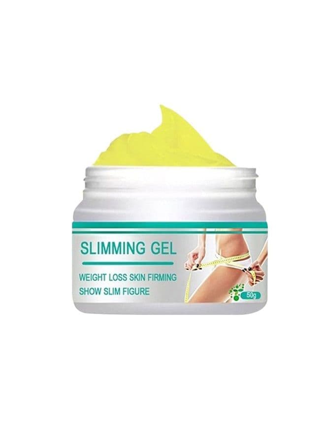 Slimming Cream, Ginger Fat Burning Cream, Navel Arm Leg Belly Fat Burning Cream, Weight Loss Skin Firming Moisturizing Massage Gel for Cellulite, Soothing, Relaxing, Tightening & Slimming (50g)