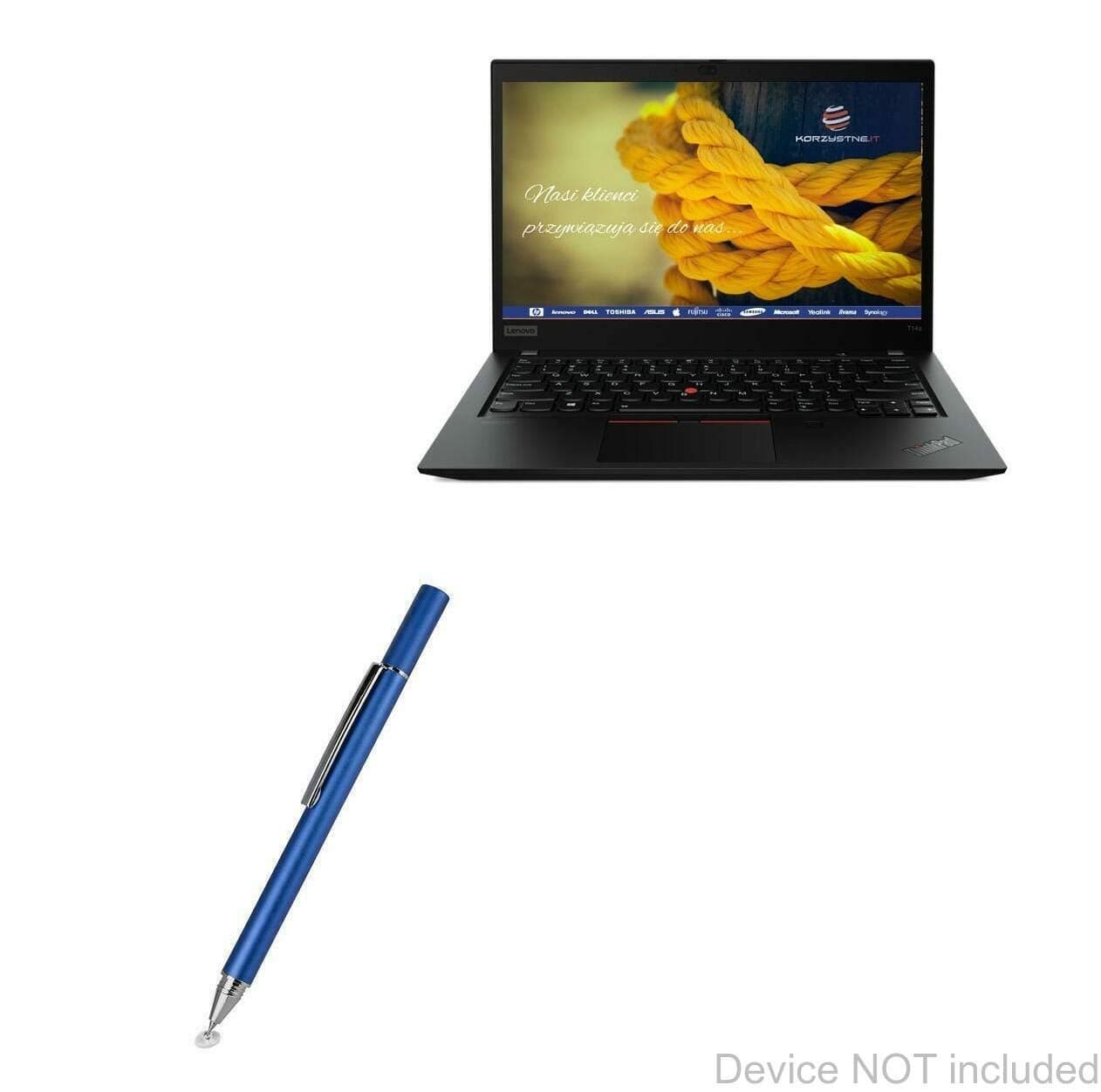 BoxWave Stylus Pen Compatible with Lenovo ThinkPad T14s (14in) - FineTouch Capacitive Stylus, Super Precise Stylus Pen for Lenovo ThinkPad T14s (14in) - Lunar Blue
