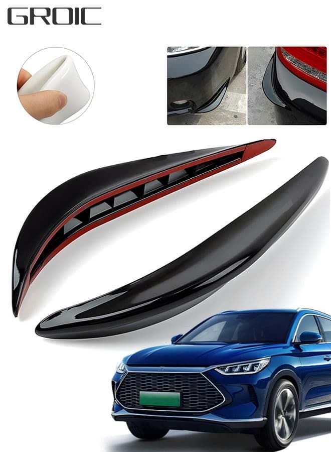 2PCS Car Bumper Guard Protector Sticker, Car Front Rear Bumper Protector Strip, Universal Anti-Scratch Bumper Protector Long Rubber Corner Guard Anti-Collision Strip