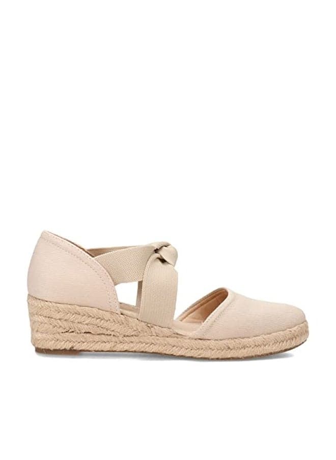 LifeStride Womens Kascade Espadrille Wedge Mary Jane Flat, Almond Milk, 9 US