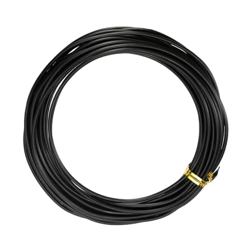YELARXI Bonsai Training Wire 2mm x 328 ft Anodized Aluminum Floral Plant Training Wire Bendable Metal Stems Accessories for Gardening Branch Fixing Crafts Black