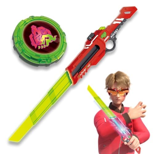 INFINITY NADO Spinning top Toy for Kids Glowing battling top Toy with Telescopic Sword Launcher battling top for Kids Boys Girls 5 6 7 8 9 10 11 12 Years Old and up Blazing War Bear