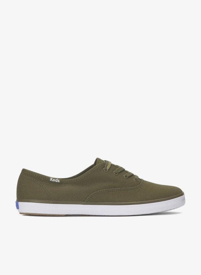 Keds Women's Champion Canvas Lace Up Casual Sneaker Green